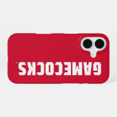 Jacksonville Staat University Gamecocks Rotes Logo iPhone 16 Hülle (Rückseite (Horizontal))