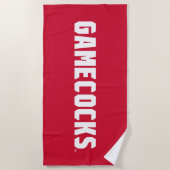 Jacksonville Staat University Gamecocks Rotes Logo Strandtuch (Vorderseite)