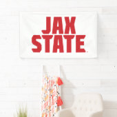 Jacksonville Staat University JAX STAAT Bold Red Banner (Insitu)