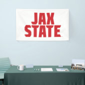 Jacksonville Staat University JAX STAAT Bold Red Banner (Messeveranstaltung)