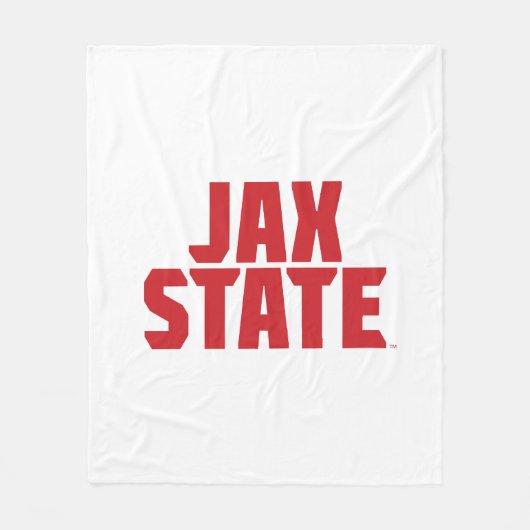 Jacksonville Staat University JAX STAAT Bold Red Fleecedecke (Vorderseite)