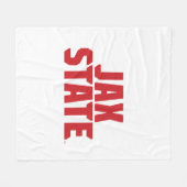 Jacksonville Staat University JAX STAAT Bold Red Fleecedecke (Vorderseite (Horizontal))