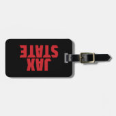 Jacksonville Staat University JAX STAAT Bold Red Gepäckanhänger (Vorderseite horizontal)