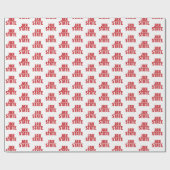 Jacksonville Staat University JAX STAAT Bold Red Geschenkpapier (Flach)