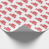 Jacksonville Staat University JAX STAAT Bold Red Geschenkpapier (Ecke)