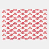 Jacksonville Staat University JAX STAAT Bold Red Geschenkpapier Set (Vorderseite)