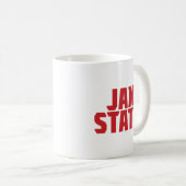 Jacksonville Staat University JAX STAAT Bold Red Kaffeetasse (VorderseiteRechts)