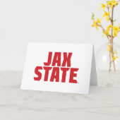 Jacksonville Staat University JAX STAAT Bold Red Karte (Gelbe Blume)