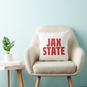 Jacksonville Staat University JAX STAAT Bold Red Kissen