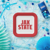 Jacksonville Staat University JAX STAAT Bold Red Pappteller (Party)