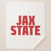 Jacksonville Staat University JAX STAAT Bold Red Sherpadecke (Vorderseite)