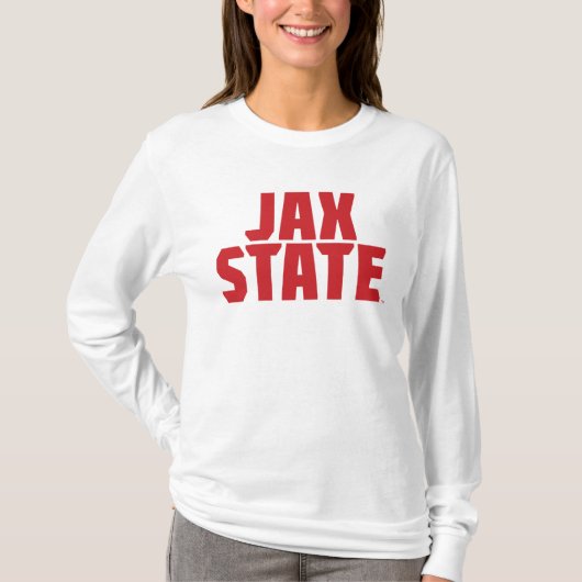 Jacksonville Staat University JAX STAAT Bold Red T-Shirt (Vorderseite)