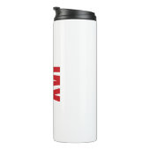 Jacksonville Staat University JAX STAAT Bold Red Thermosbecher (Nach rechts gedreht)