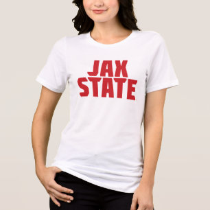 Jacksonville Staat University JAX STAAT Bold Red Tri-Blend Shirt