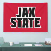 Jacksonville Staat University JAX STAAT Bold Text Banner (Messe)