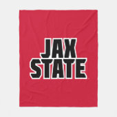 Jacksonville Staat University JAX STAAT Bold Text Fleecedecke (Vorderseite)