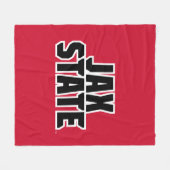 Jacksonville Staat University JAX STAAT Bold Text Fleecedecke (Vorderseite (Horizontal))
