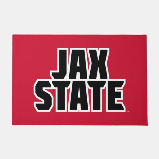 Jacksonville Staat University JAX STAAT Bold Text Fußmatte (Vorderseite)