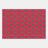 Jacksonville Staat University JAX STAAT Bold Text Geschenkpapier Set (Vorderseite 3)