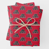 Jacksonville Staat University JAX STAAT Bold Text Geschenkpapier Set (Beispiel)