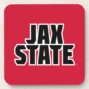 Jacksonville Staat University JAX STAAT Bold Text Getränkeuntersetzer
