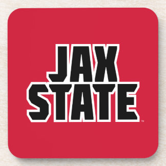 Jacksonville Staat University JAX STAAT Bold Text Getränkeuntersetzer