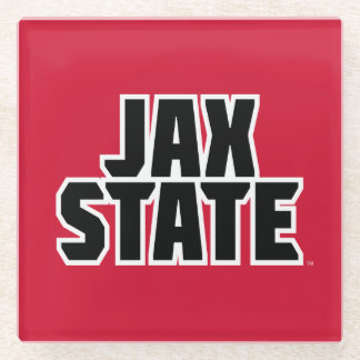 Jacksonville Staat University JAX STAAT Bold Text Glasuntersetzer