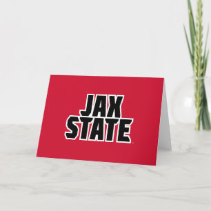 Jacksonville Staat University JAX STAAT Bold Text Karte