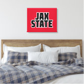 Jacksonville Staat University JAX STAAT Bold Text Leinwanddruck (Insitu (Schlafzimmer))