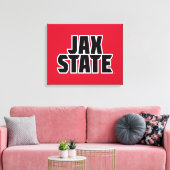Jacksonville Staat University JAX STAAT Bold Text Leinwanddruck (Insitu (Wohnzimmer))