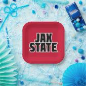 Jacksonville Staat University JAX STAAT Bold Text Pappteller (Party)
