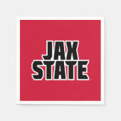 Jacksonville Staat University JAX STAAT Bold Text Serviette (Vorderseite)