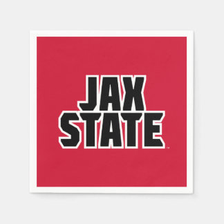 Jacksonville Staat University JAX STAAT Bold Text Serviette