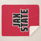 Jacksonville Staat University JAX STAAT Bold Text Sherpadecke (Vorderseite (Horizontal))
