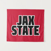 Jacksonville Staat University JAX STAAT Bold Text Wandteppich (Vorderseite (Horizontal))