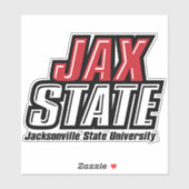 Jacksonville Staat University JAX STAAT Logo Aufkleber (Blatt)