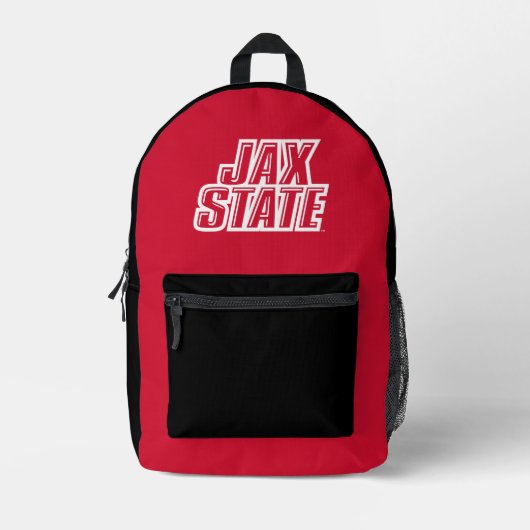 Jacksonville Staat University JAX STAAT Logo Bedruckter Rucksack (Vorderseite)