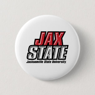 Jacksonville Staat University JAX STAAT Logo Button