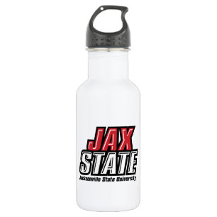 Jacksonville Staat University JAX STAAT Logo Edelstahlflasche