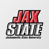 Jacksonville Staat University JAX STAAT Logo Fensteraufkleber (Blatt)
