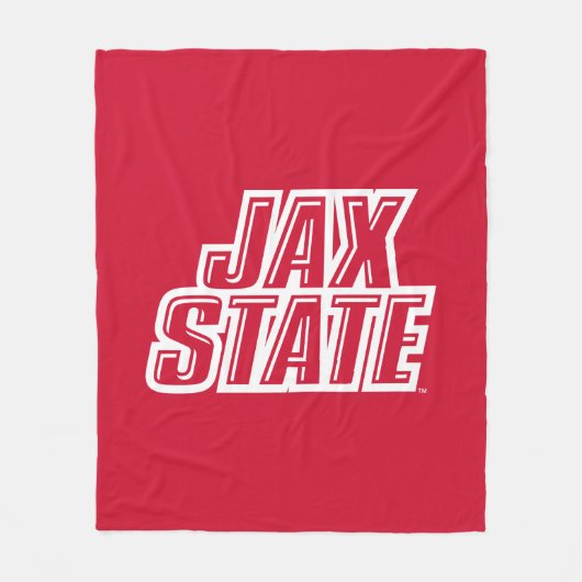 Jacksonville Staat University JAX STAAT Logo Fleecedecke (Vorderseite)