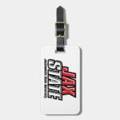 Jacksonville Staat University JAX STAAT Logo Gepäckanhänger (Vorderseite vertikal)