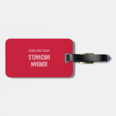 Jacksonville Staat University JAX STAAT Logo Gepäckanhänger (Rückseite horizontal)