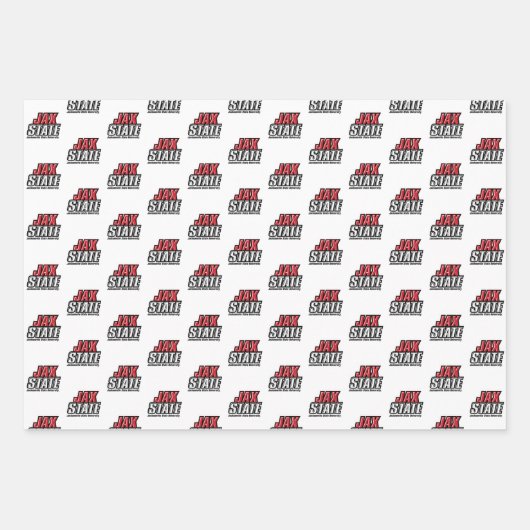 Jacksonville Staat University JAX STAAT Logo Geschenkpapier Set (Vorderseite 2)