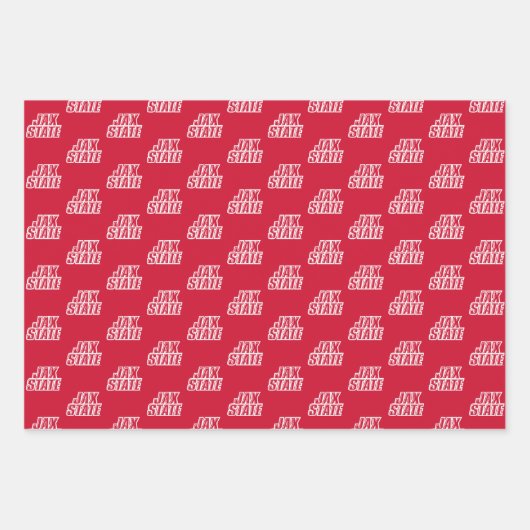 Jacksonville Staat University JAX STAAT Logo Geschenkpapier Set (Vorderseite)