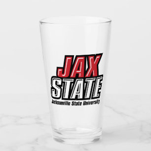 Jacksonville Staat University JAX STAAT Logo Glas