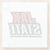 Jacksonville Staat University JAX STAAT Logo Glasuntersetzer (Rückseite)