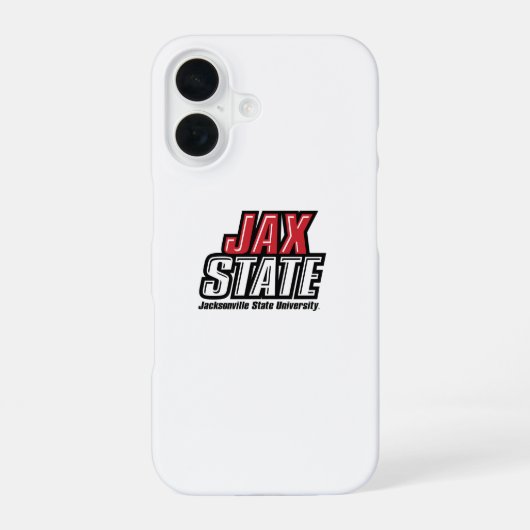 Jacksonville Staat University JAX STAAT Logo iPhone 16 Hülle (Rückseite)