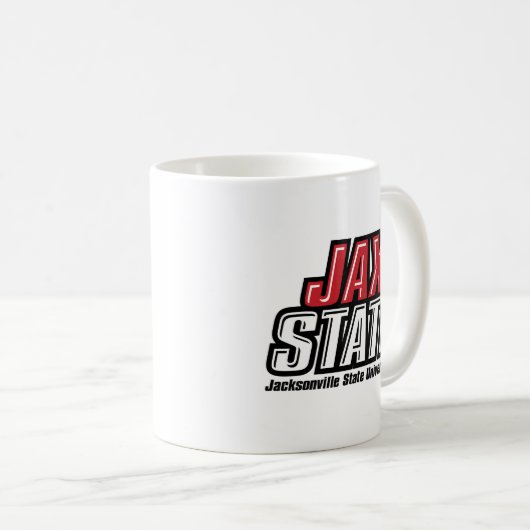 Jacksonville Staat University JAX STAAT Logo Kaffeetasse (VorderseiteRechts)