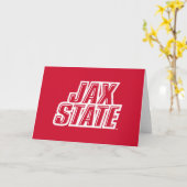 Jacksonville Staat University JAX STAAT Logo Karte (Gelbe Blume)